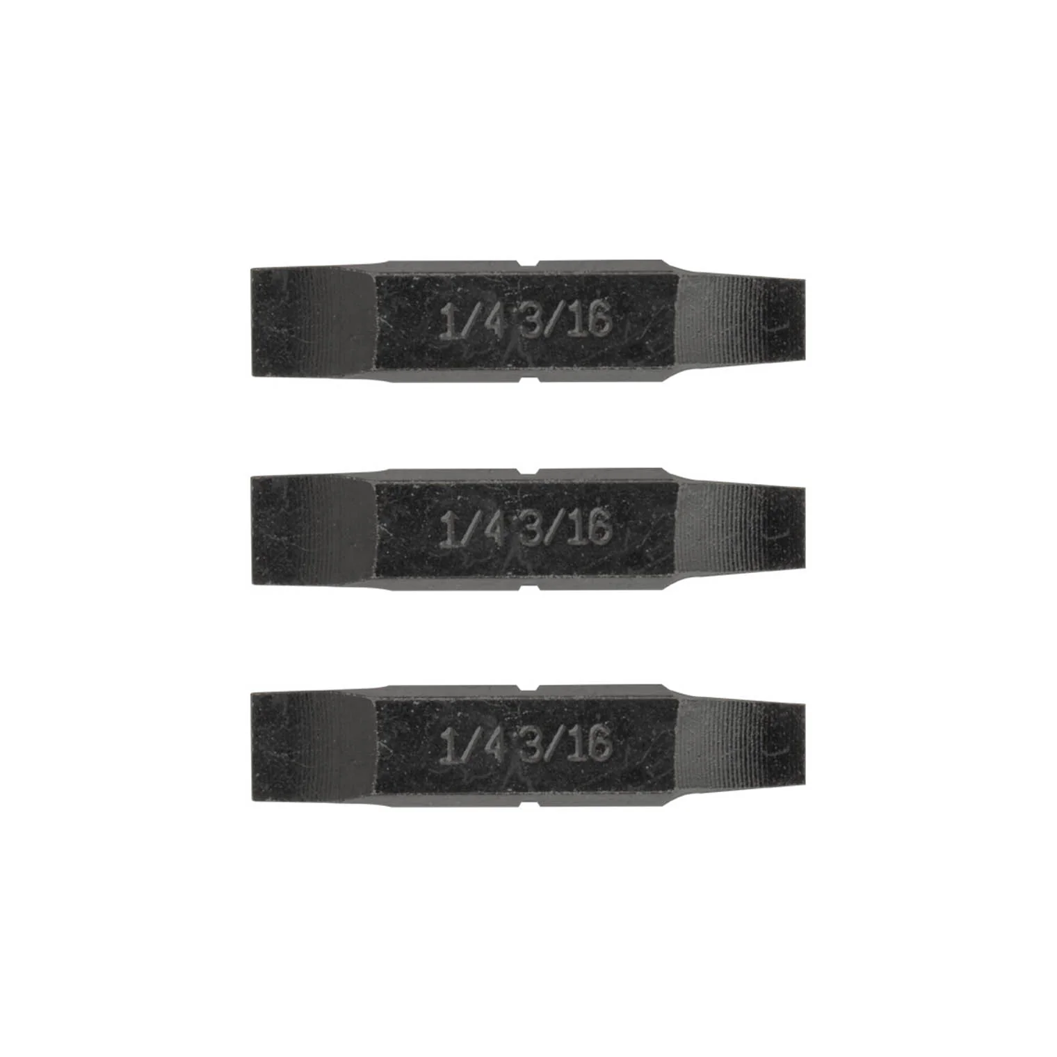 Puntas de destornillador planas de 1/4" y 3/16"